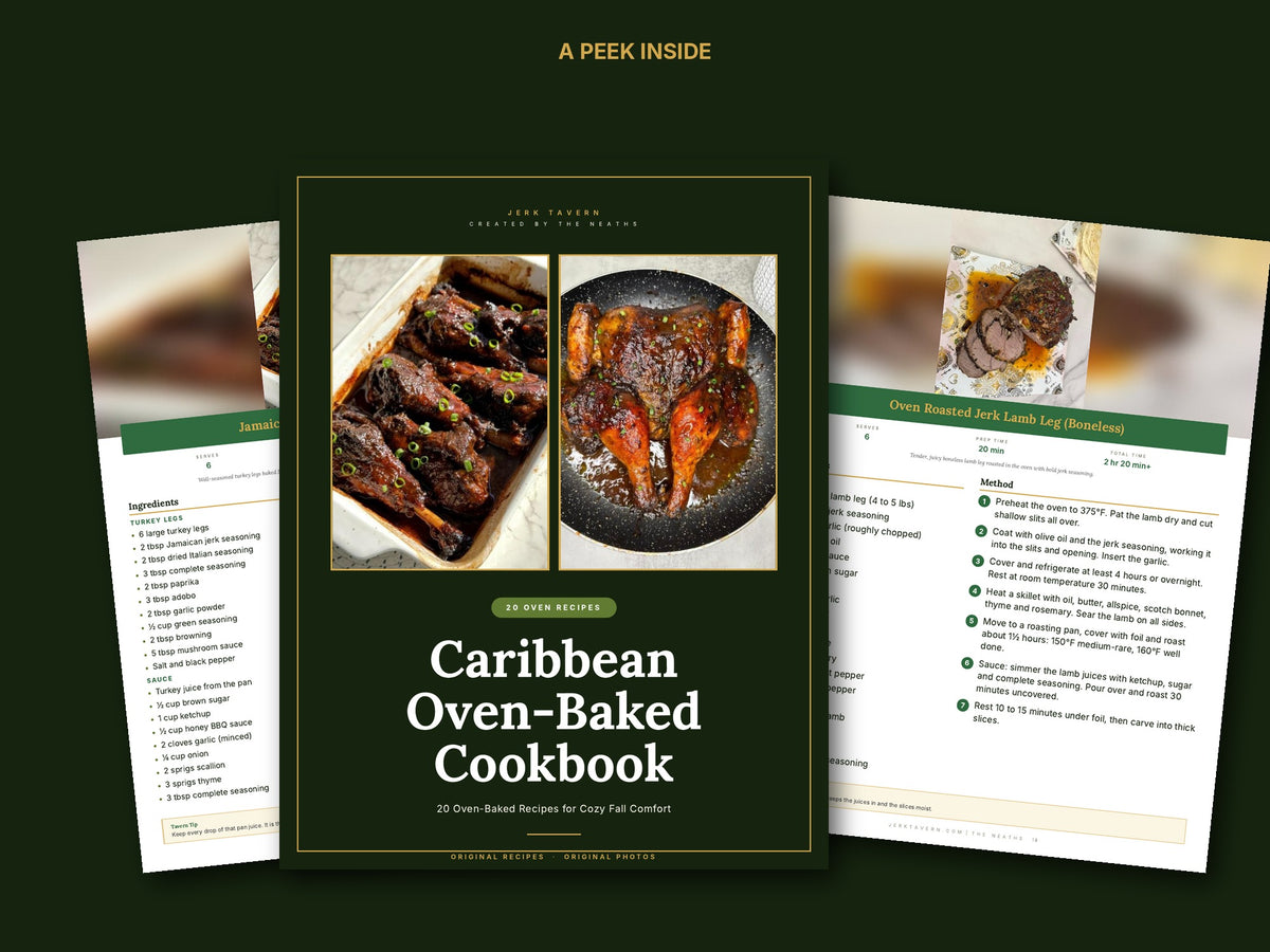 A peek inside the Caribbean Oven-Baked Cookbook