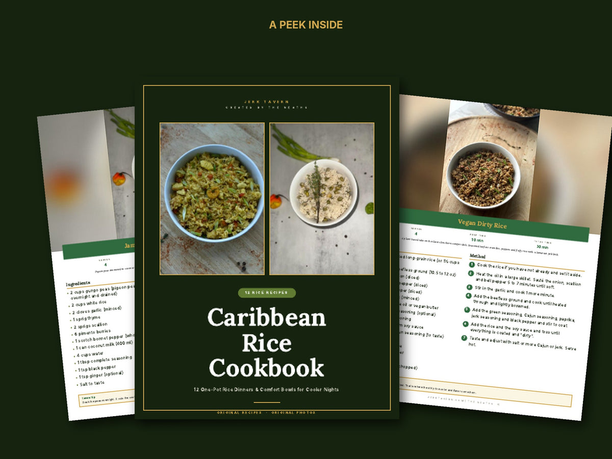 A peek inside the Caribbean Rice Cookbook