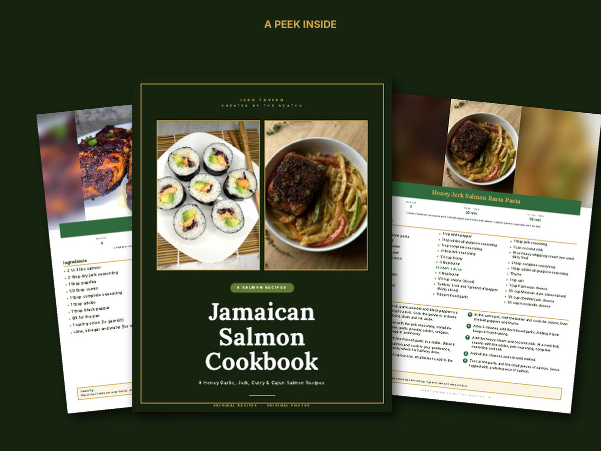 A peek inside the Jamaican Salmon Cookbook