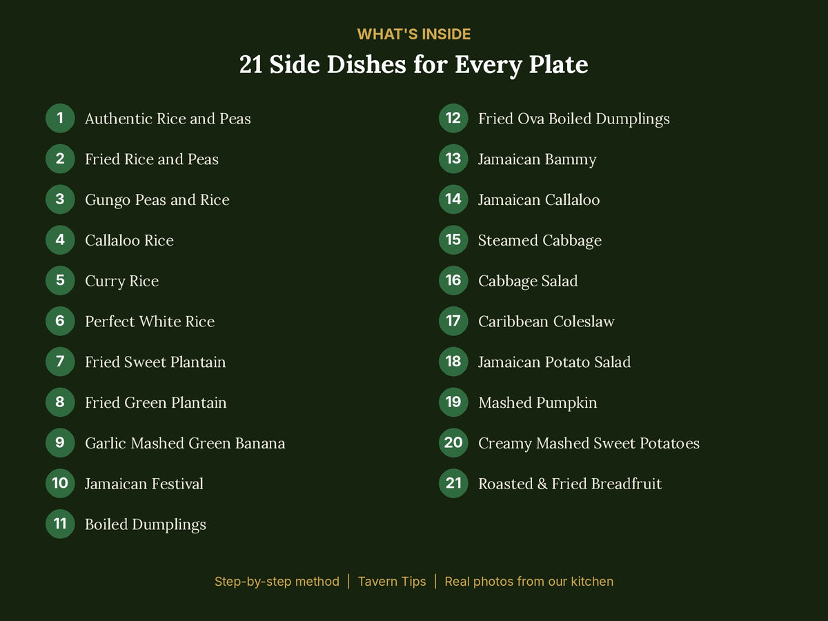 What is inside: 21 side dishes